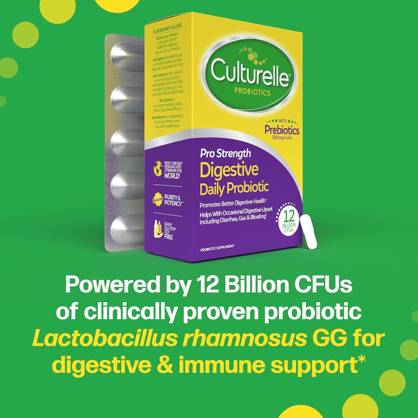 Culturelle Pro Strength Daily Probiotics For Digestive Health