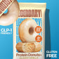 Protein Donuts - 22G Protein, Glazed Vanilla, Zero Sugar Snack - 8 Pack with Two Donuts per Pack