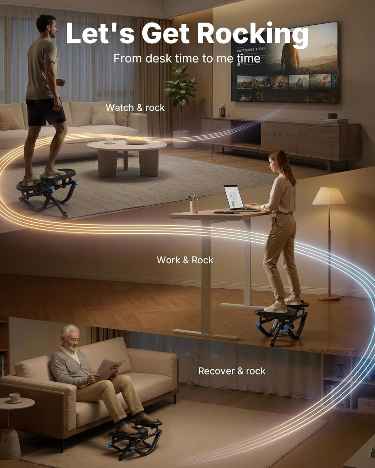 MERACH Rocking Steppers for Exercise at Home