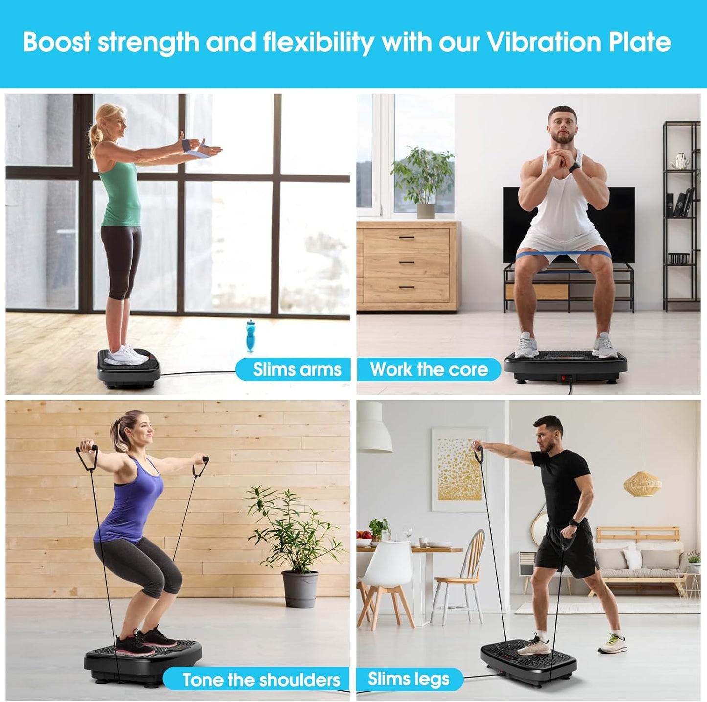 SoftGym Vibration Plate Exercise Machine