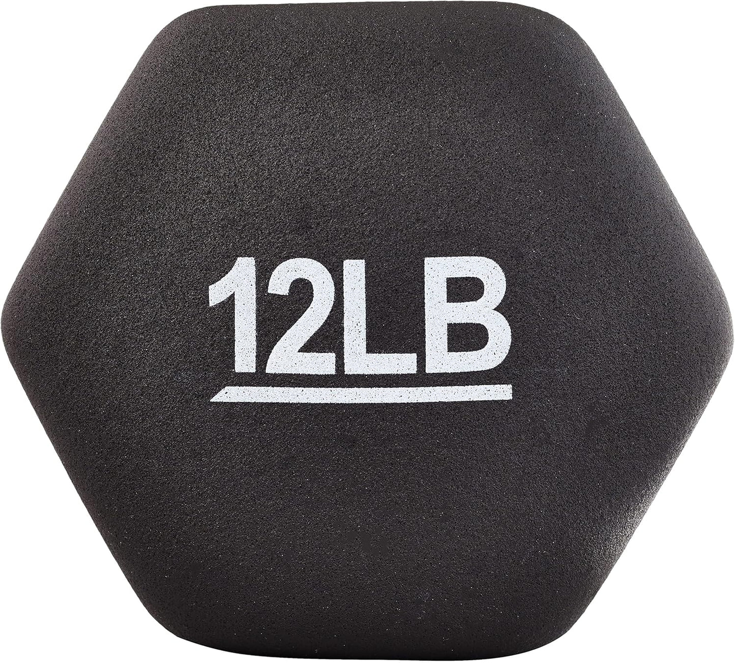12 Pound Neoprene Dumbbell Hand Weights for Exercise