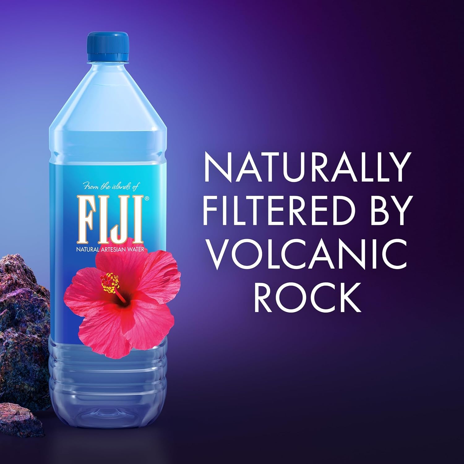 FIJI Natural Artesian Bottled Water 1.5 Liters (Pack of 12)
