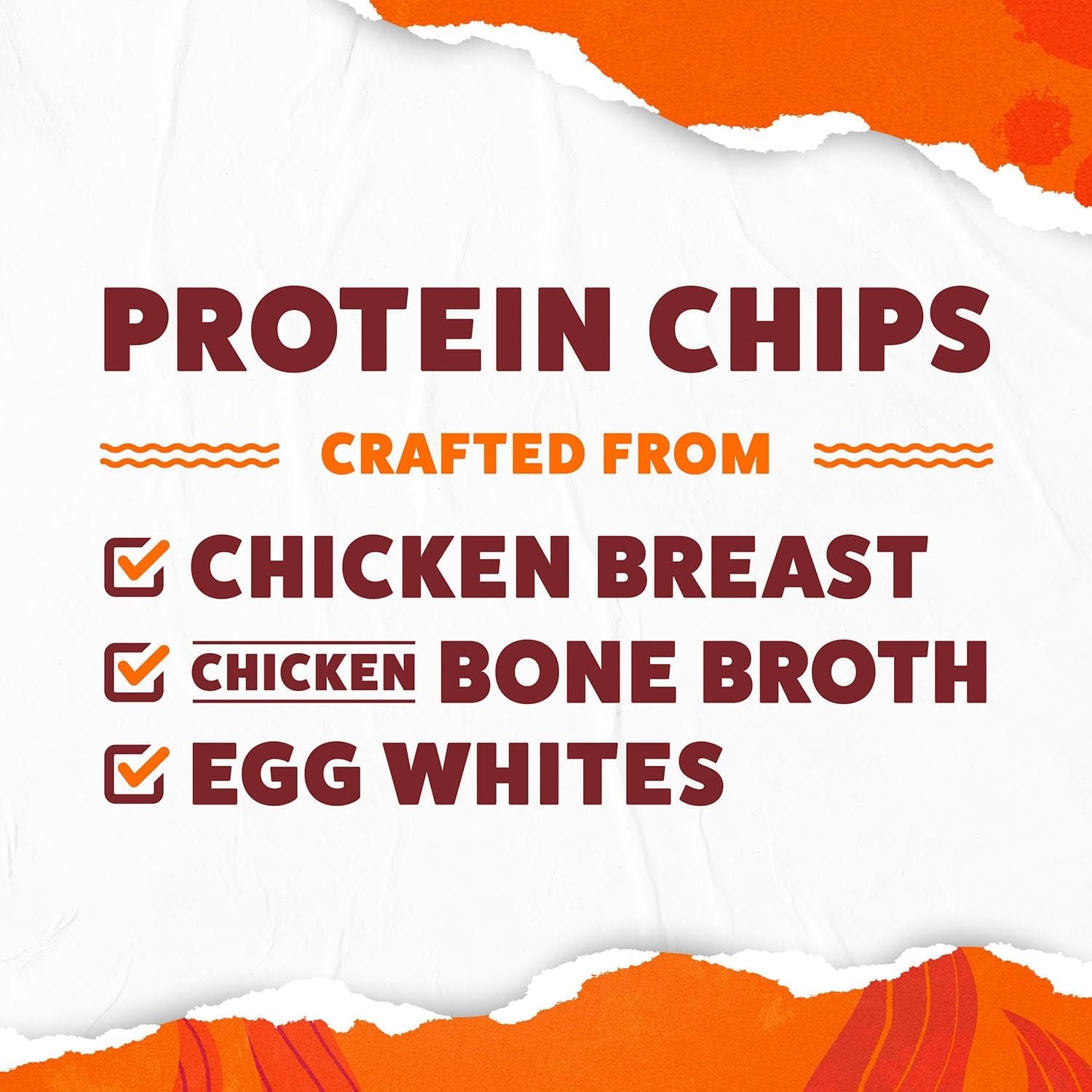 WILDE Chips, Buffalo Style, High Protein Snacks, Pack of 12