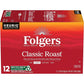 Folgers Classic Roast, Medium Roast Coffee, Keurig K-Cup Pods