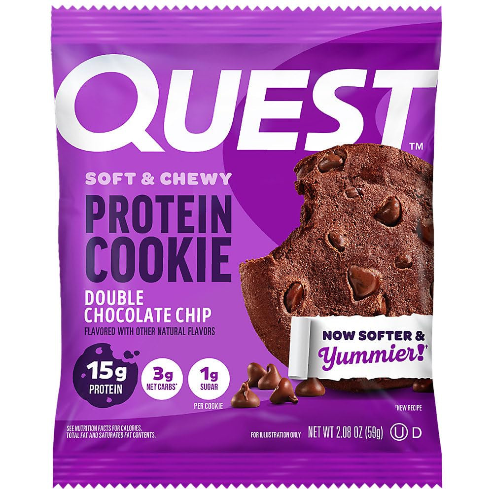 Quest Nutrition Double Chocolate Chip Protein Cookie 12 Cookies