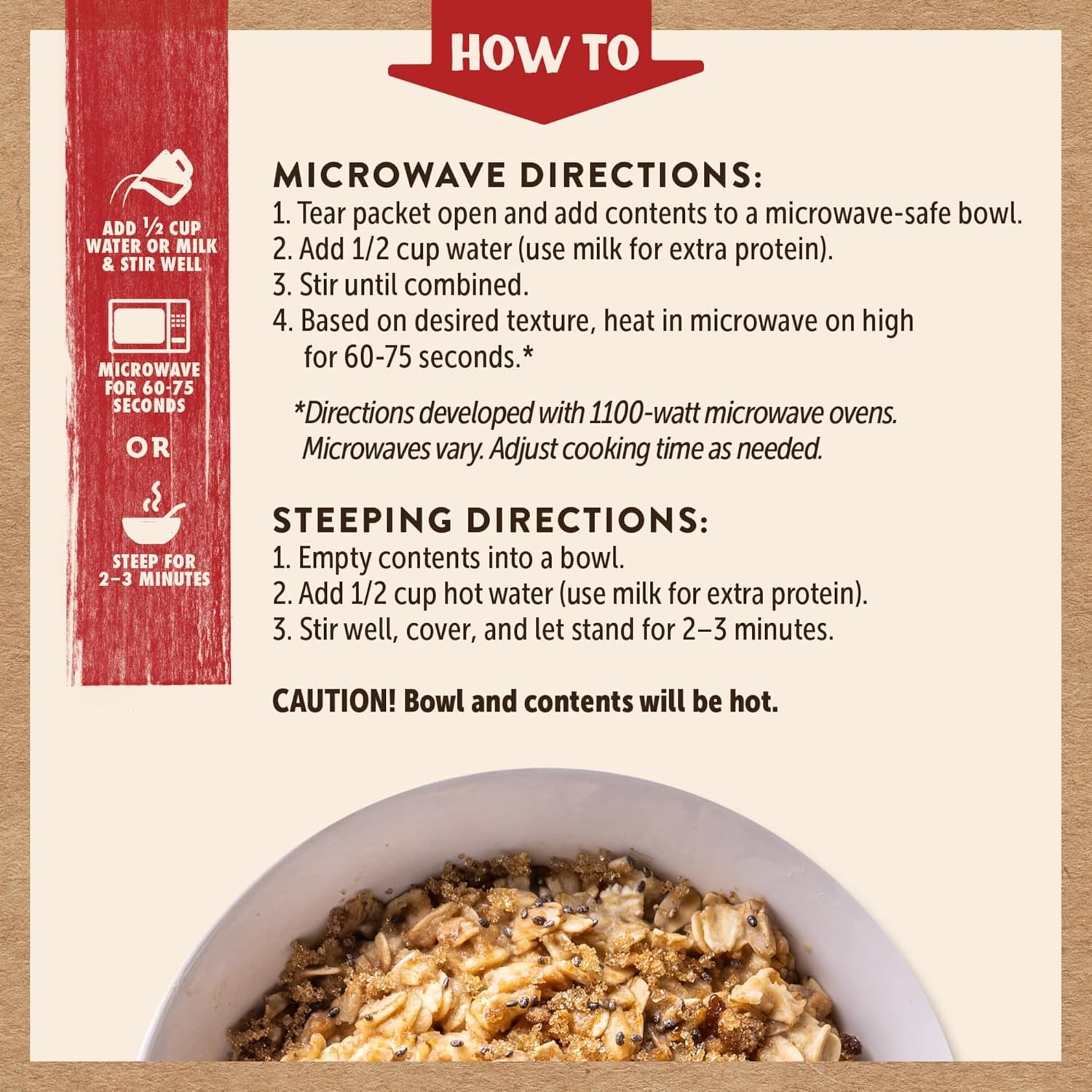 Kodiak Peak Instant Oatmeal Packets, Maple Brown Sugar, High Protein (Total of 24 Packets)