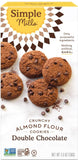 Simple Mills Almond Flour Double Chocolate Chip Cookies, Gluten Free and Delicious Crunchy Cookies