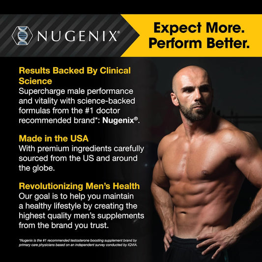 Nugenix Total-T, Free and Total Testosterone Booster Supplement for Men
