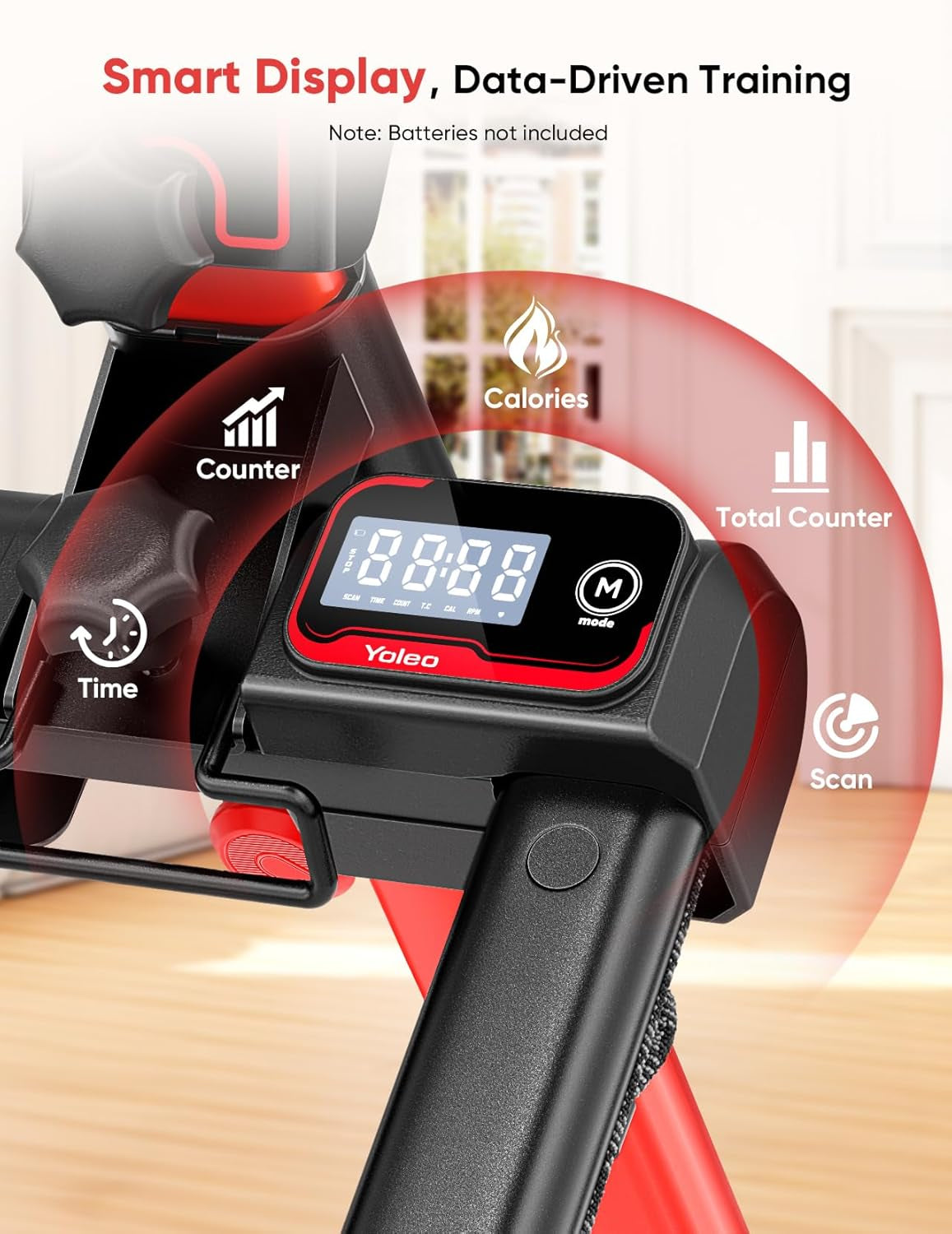 YOLEO Adjustable Resistance Stair Steppers for Exercise at Home