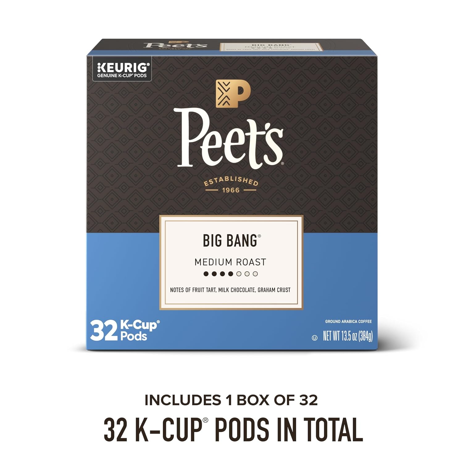 Peet's Coffee, Medium Roast Single Serve Coffee Pods, 32 Count