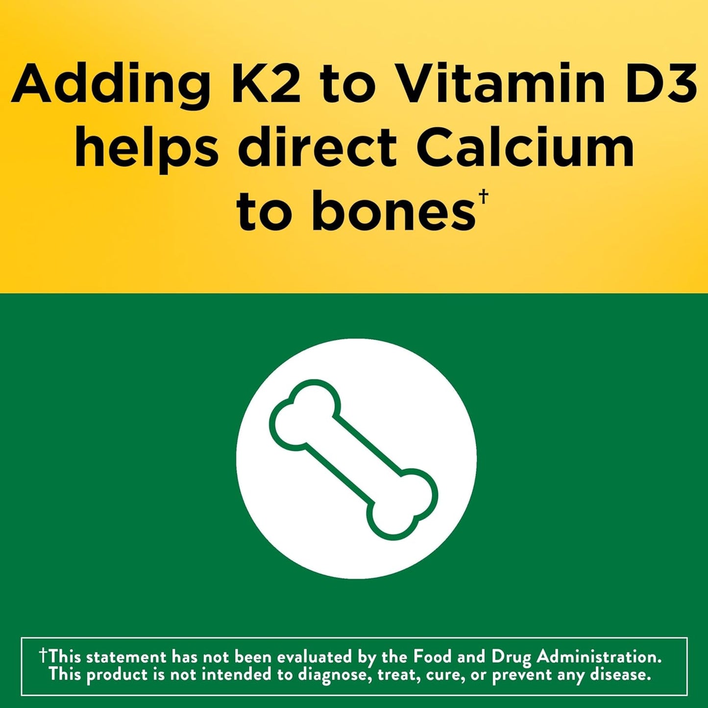 Nature Made Vitamin D3 K2 Supplement