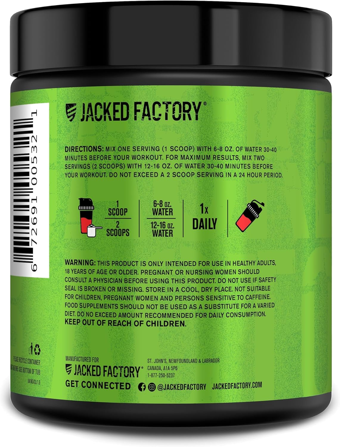Jacked Factory NITROSURGE Pre Workout Supplement