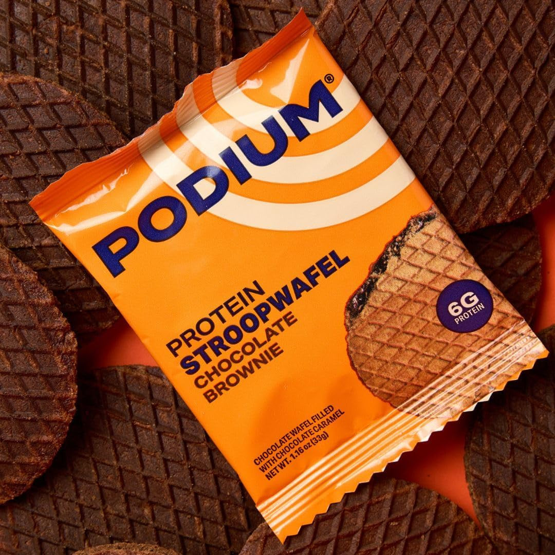 PODIUM Protein Stroopwafel 8 Count (Chocolate Brownie)