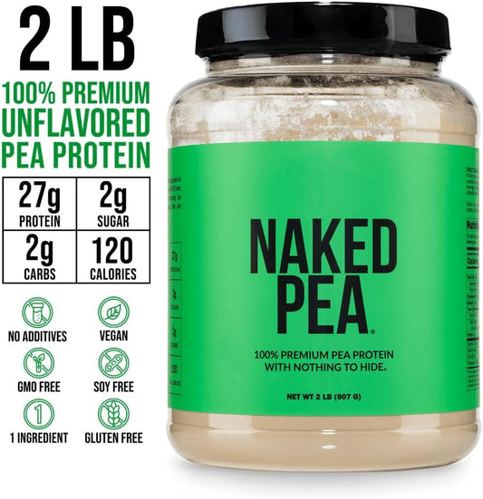 NAKED Pea - 2LB 100% Pea Protein Powder from North American Farms