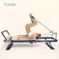 Tone Fitness Foldable Pilates Reformer – Portable Pilates Machine with Adjustable Resistance Bands
