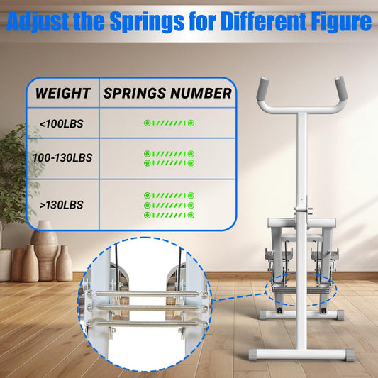 Steppers for Exercise at Home with Handlebar