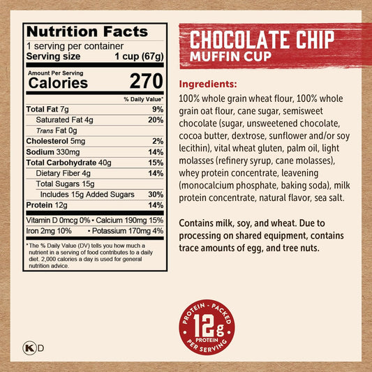 Minute Muffins, Chocolate Chip (Pack of 12)