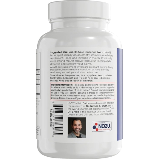 N1O1 Nitric Oxide Lozenges - 60 Count - Nitric Oxide Supplement