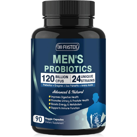 Probiotics for Men Digestive Health, 120 Billion CFUs