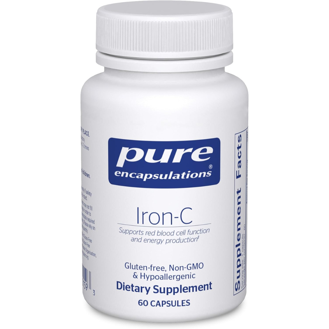 Pure Encapsulations Iron-C - 15 mg - 175 mg Vitamin C