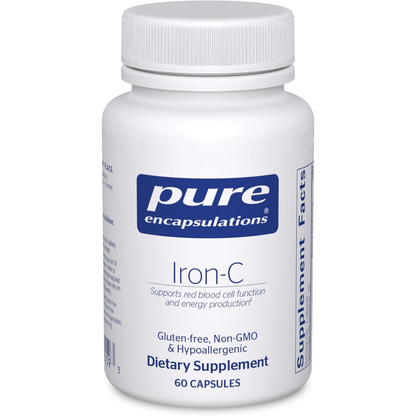 Pure Encapsulations Iron-C - 15 mg - 175 mg Vitamin C