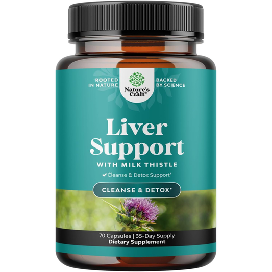 Liver Cleanse Detox & Repair - Milk Thistle Supplement for Digestion Health