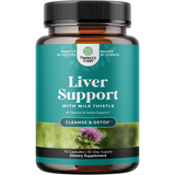 Liver Cleanse Detox & Repair - Milk Thistle Supplement for Digestion Health