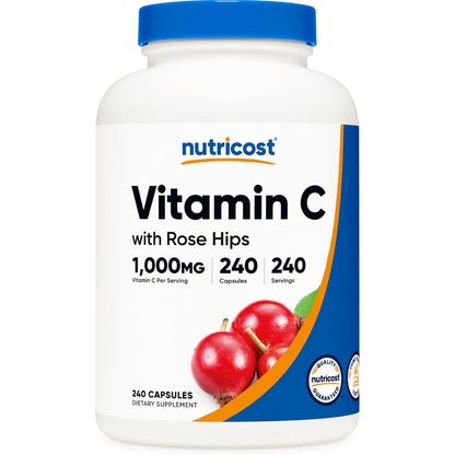 Nutricost Vitamin C with Rose Hips 1025mg