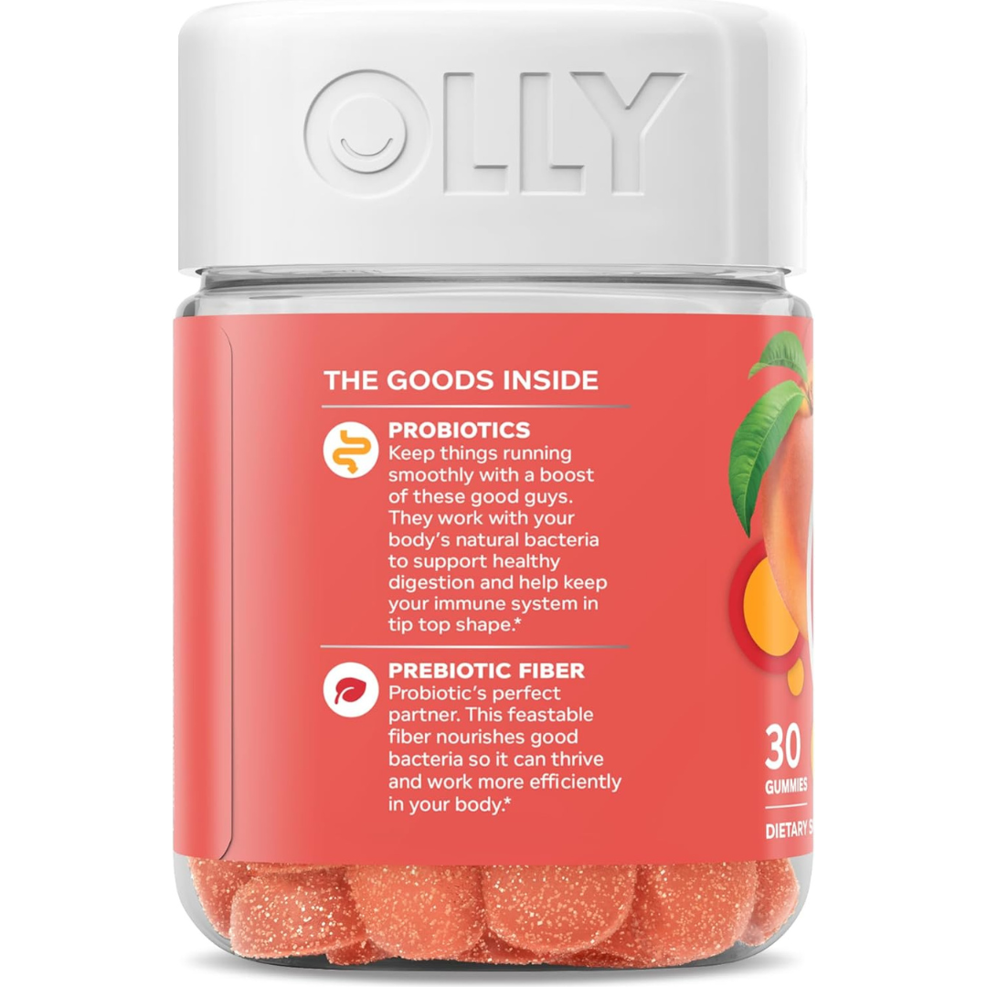 Olly Probiotic + Prebiotic Gummy for Men and Women