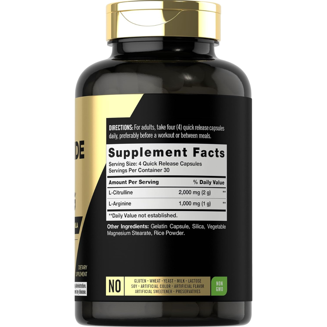 Carlyle Nitric Oxide Supplement 3000mg