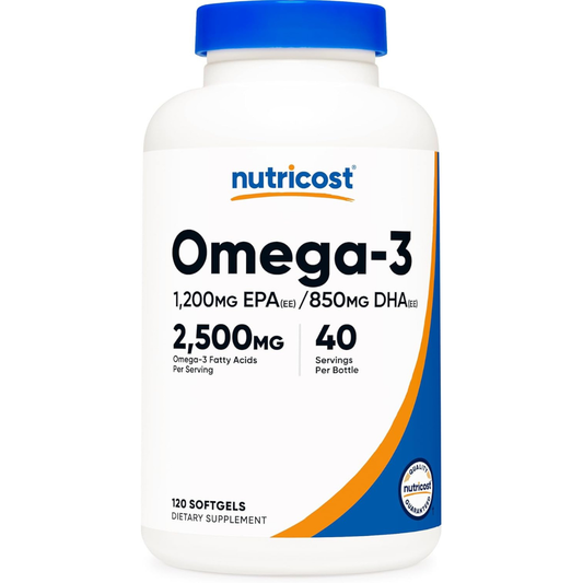Nutricost Omega 3 Fish Oil - 2500MG