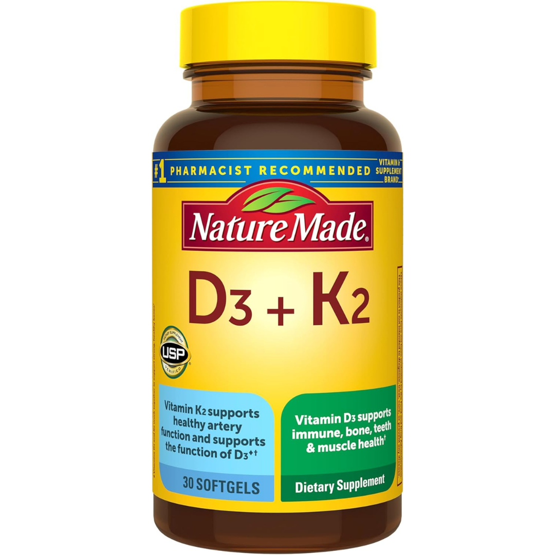 Nature Made Vitamin D3 K2 Supplement