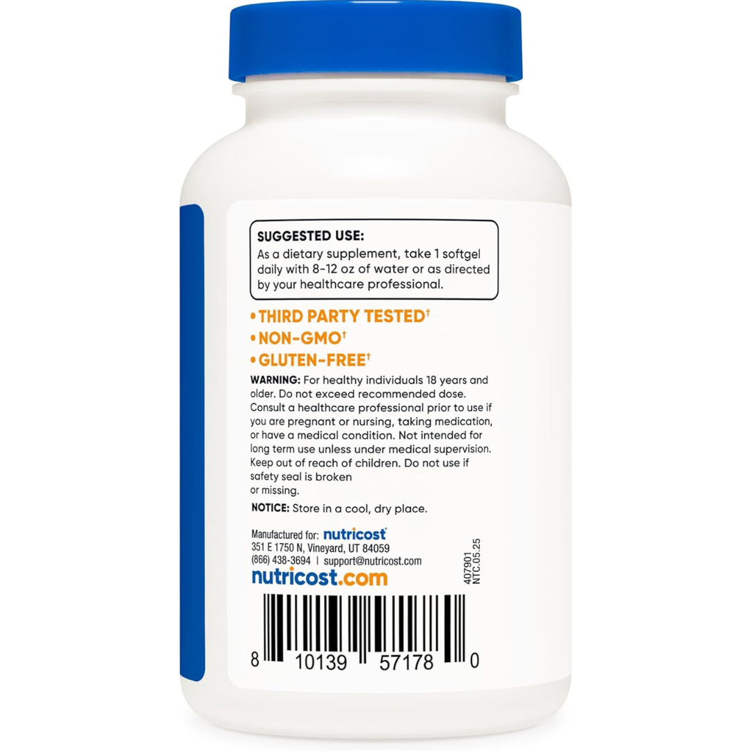 Nutricost Vitamin A 10,000 IU, 500 Softgel Capsules
