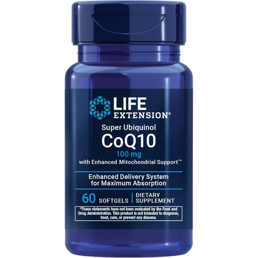 Life Extension Super Ubiquinol CoQ10 with Enhanced Mitochondrial Support
