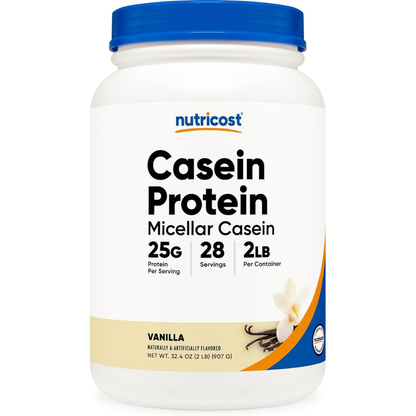 Casein Protein Powder 2Lb - Micellar Casein, Gluten Free, Non-Gmo